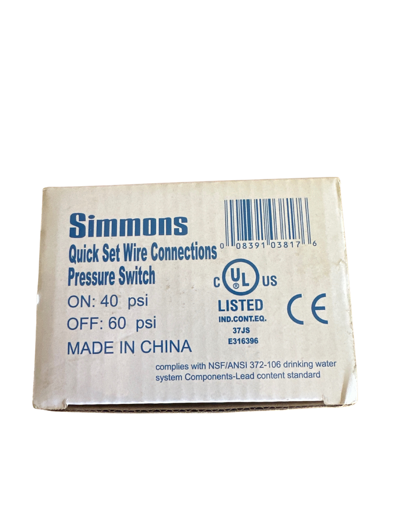 Simmons 40/60 Pressure Switch