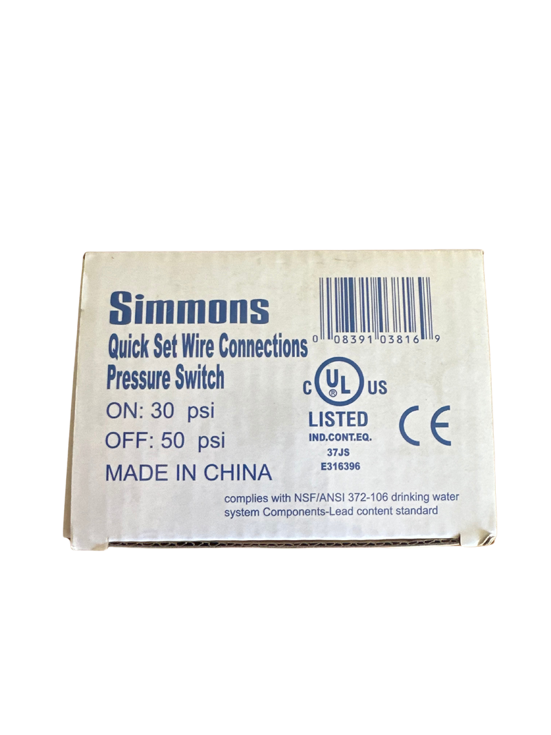 Simmons 30/50 Pressure Switch
