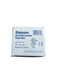 Simmons 40/60 Pressure Switch with Low Pressure Cut Off