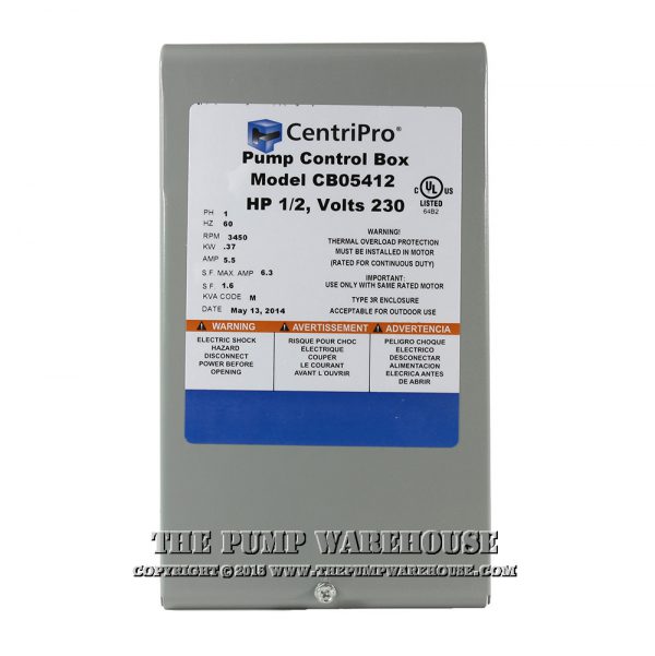 CentriPro QD Control Box | 1/2 HP - 230V