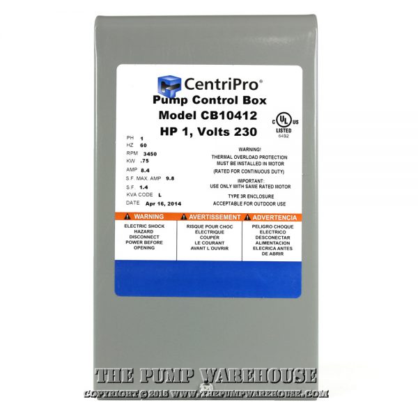 CentriPro QD Control Box | 1 HP - 230V