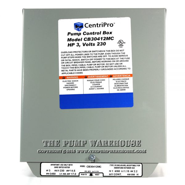 CentriPro Magnetic Contactor Control Box | 3 HP -  230V