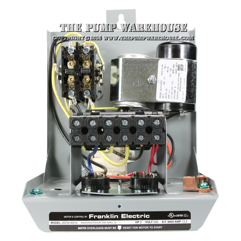 Franklin Deluxe Control Box | 2 HP - 230V  The Pump Warehouse